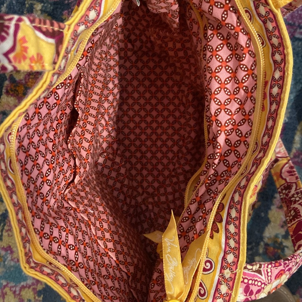 Vera Bradley Yellow Floral Shoulder Bag - Picture 4 of 5